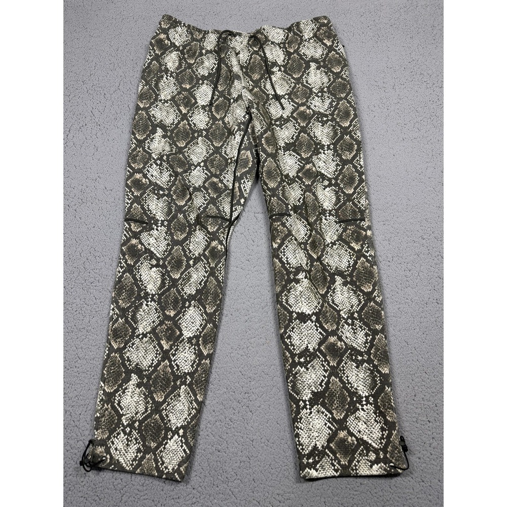 Jordan Sweatpants Mens XL Gray Dri-FIT Snake Print Terry‎ Athletic HF9896-133